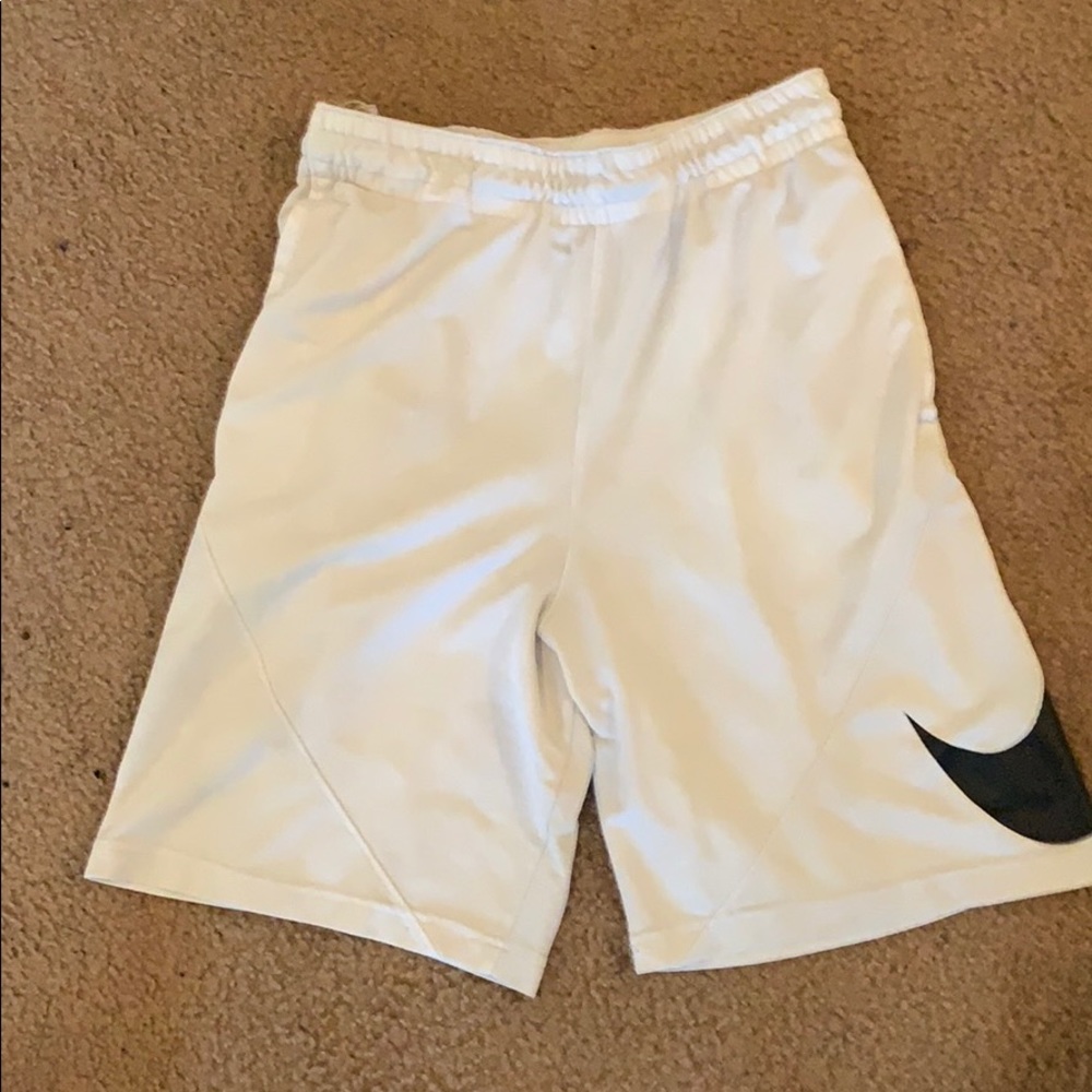 White Dri-Fit Nike shorts